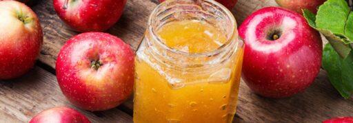 Sie sehen das Titelbild zum Beitrag mit dem Thema: Apfel Marmelade mit Aroma-Power