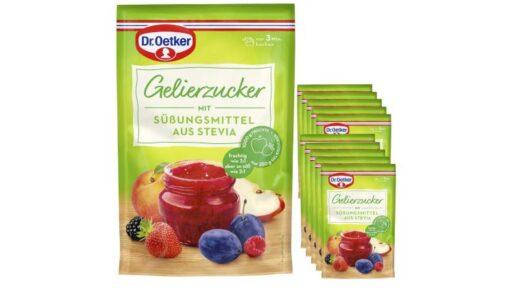 Sie sehen das Titelbild zum Beitrag mit dem Thema: Dr. Oetker Gelierzucker mit Stevia