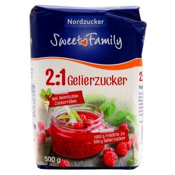 Das AZ-Produktbild zeigt das folgende Produkt: Nordzucker Sweet Family 2:1 Gelierzucker